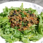 French Green Lentil and   Israeli Couscous Salad