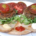 French Green Lentil and       Mushroom Burgers