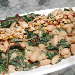 Cannellini Beans & Red Chard with toasted walnuts